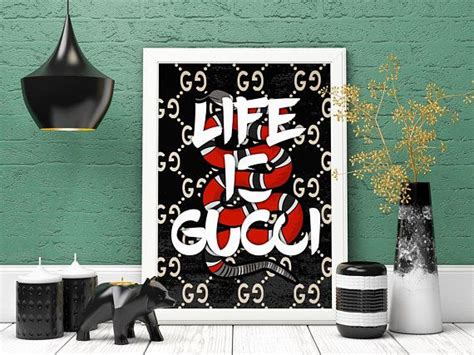 gucci tiger poster|life is gucci poster.